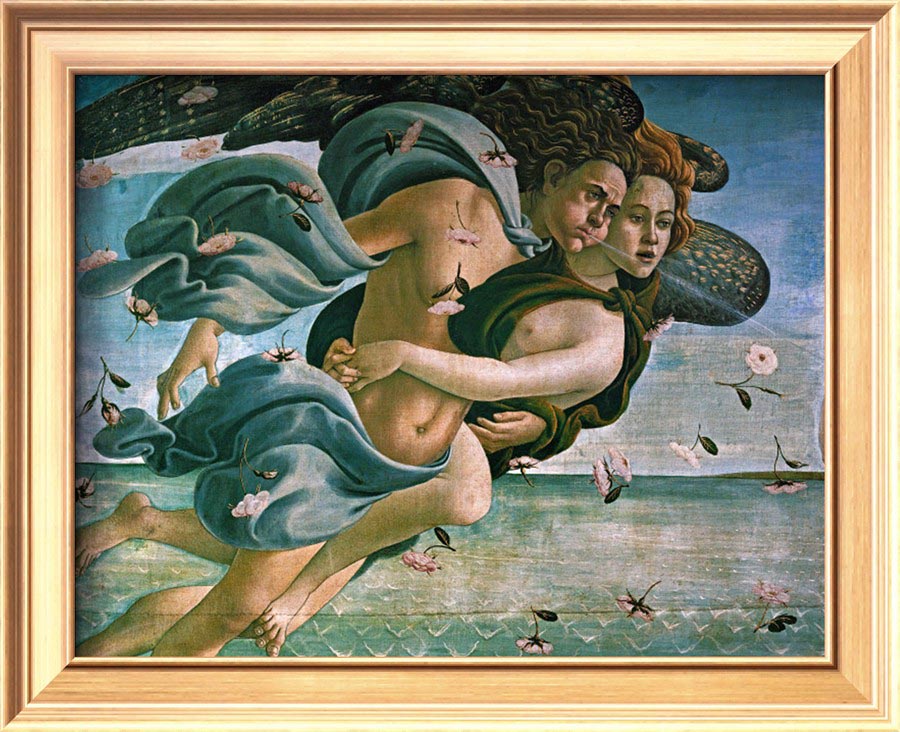 Birth Of Venus, Detail Mythological Couple - Sandro Botticelli painting on canvas